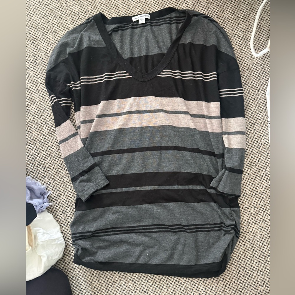 James Perse 3/4 Sleeve V neck  Size 1